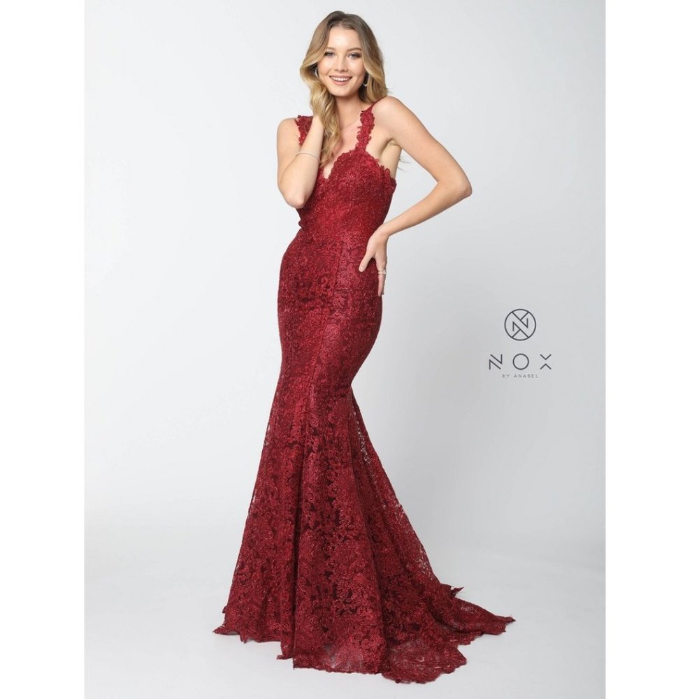 BEAUTIFUL DRESS-R216-BURGUNDY